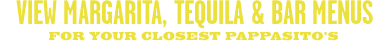 View Margarita, Tequila & Bar Menus